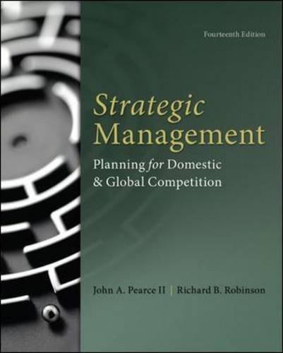 strategic management pearce and robinson free pdf download